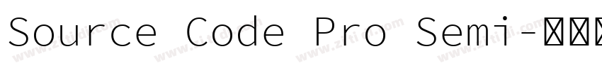 Source Code Pro Semi字体转换